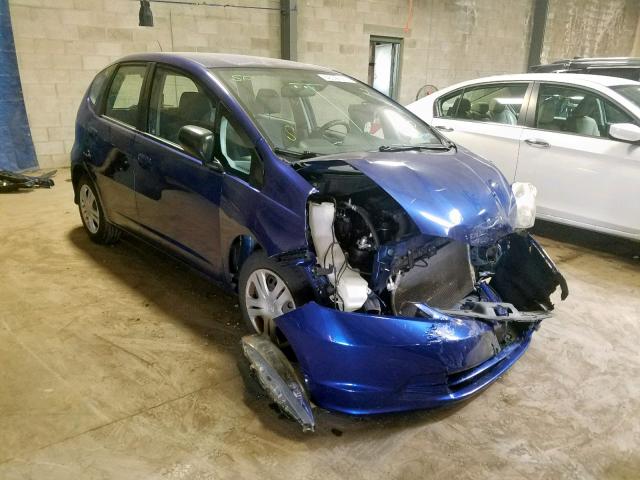 JHMGE8H28AS000577 - 2010 HONDA FIT BLUE photo 1