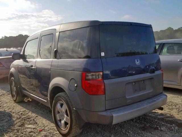 5J6YH28523L004278 - 2003 HONDA ELEMENT EX BLUE photo 3