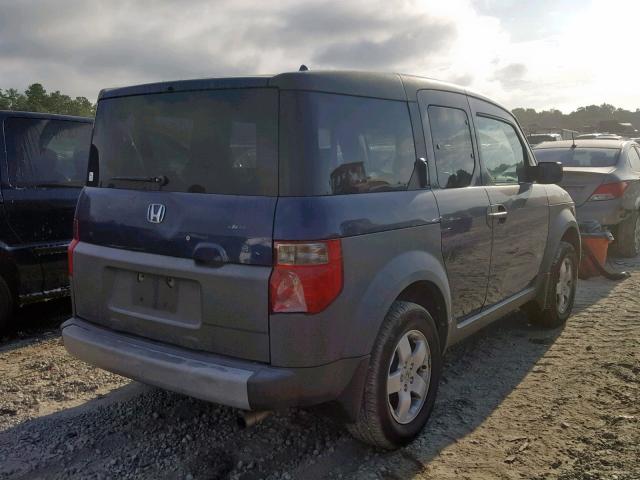 5J6YH28523L004278 - 2003 HONDA ELEMENT EX BLUE photo 4