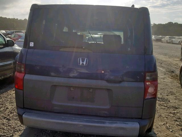 5J6YH28523L004278 - 2003 HONDA ELEMENT EX BLUE photo 9