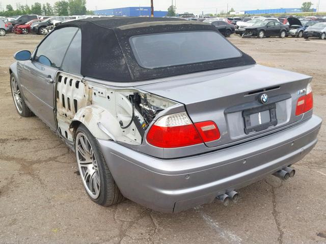 WBSBR93496PK12387 - 2006 BMW M3 SILVER photo 3