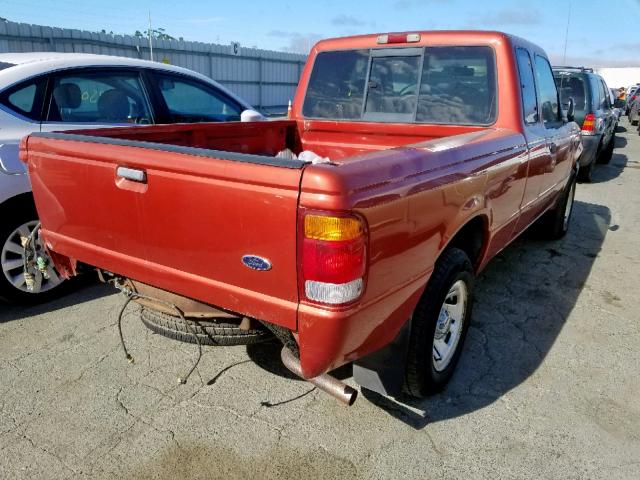 1FTYR14CXXPA15822 - 1999 FORD RANGER SUP RED photo 4