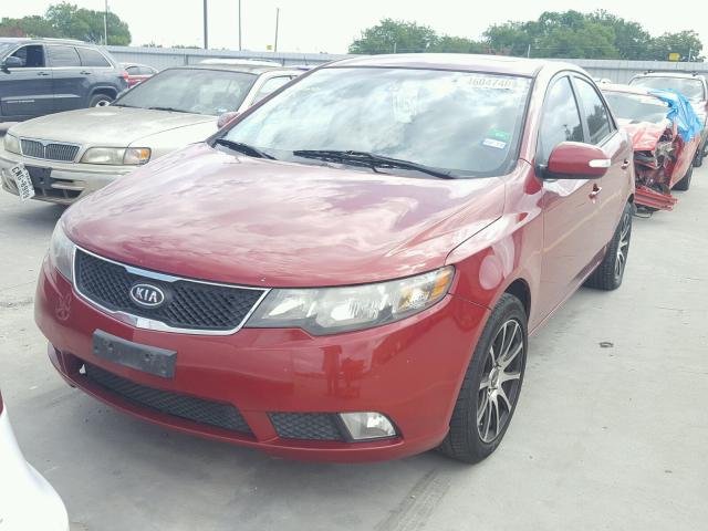 KNAFW4A31A5308787 - 2010 KIA FORTE SX RED photo 2