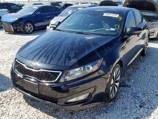 KNAGR4A69B5087933 - 2011 KIA OPTIMA SX BLACK photo 2