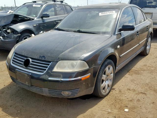 WVWRH63B53P294541 - 2003 VOLKSWAGEN PASSAT GLX BLACK photo 2