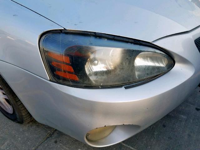 2G2WP522441316257 - 2004 PONTIAC GRAND PRIX SILVER photo 9