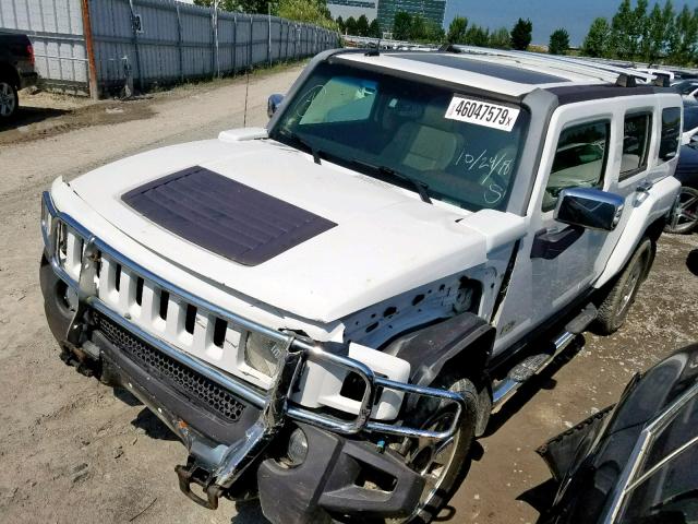 5GTDN13E778167346 - 2007 HUMMER H3 WHITE photo 2