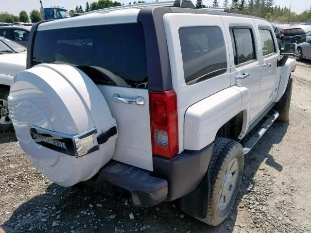 5GTDN13E778167346 - 2007 HUMMER H3 WHITE photo 4