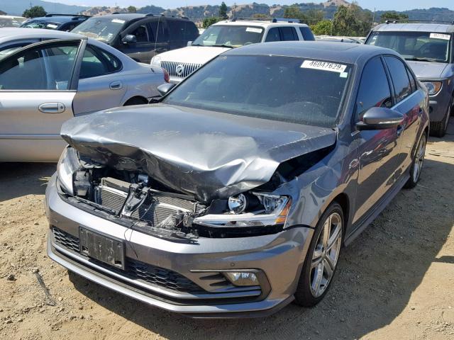 3VW4T7AJ9HM244194 - 2017 VOLKSWAGEN JETTA GLI GRAY photo 2