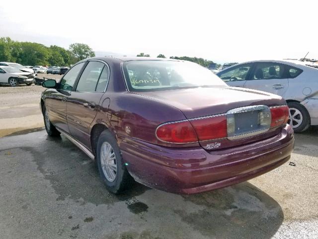 1G4HP52K644103217 - 2004 BUICK LESABRE CU MAROON photo 3