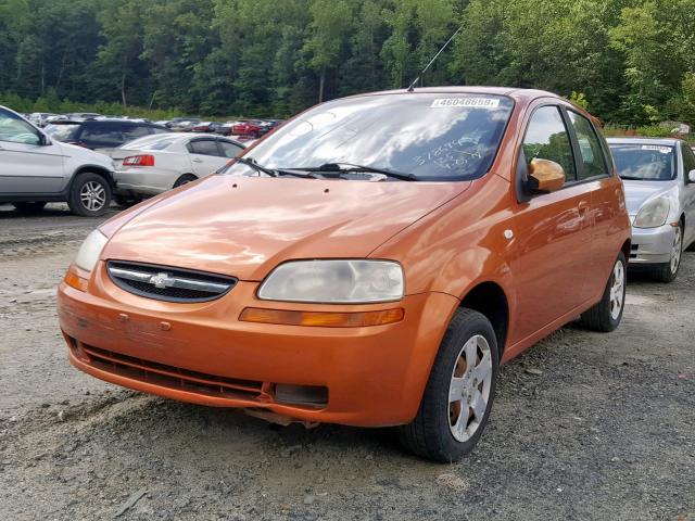 KL1TD66616B667860 - 2006 CHEVROLET AVEO BASE Narıncı foto 2