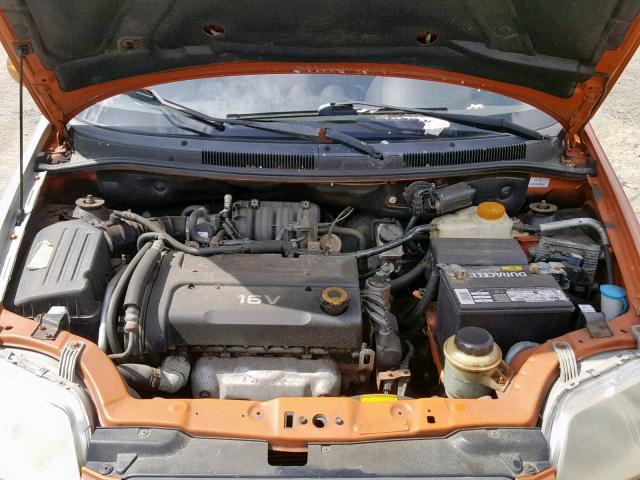 KL1TD66616B667860 - 2006 CHEVROLET AVEO BASE Narıncı foto 7