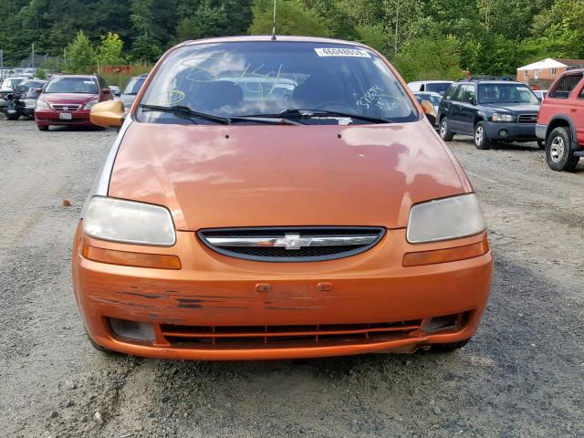 KL1TD66616B667860 - 2006 CHEVROLET AVEO BASE Narıncı foto 9