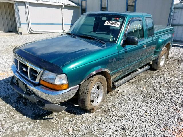 1FTZR15V1YPB33246 - 2000 FORD RANGER SUP GREEN photo 2