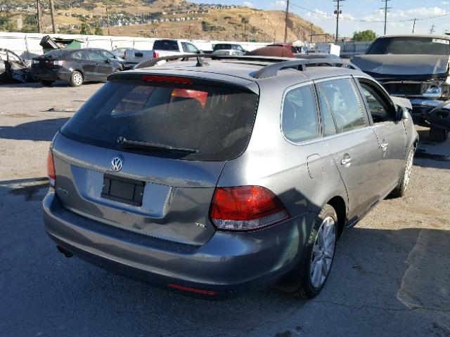 3VWPL7AJ4CM637767 - 2012 VOLKSWAGEN JETTA TDI GRAY photo 4