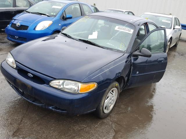 3FAFP13P02R214760 - 2002 FORD ESCORT BLUE photo 2