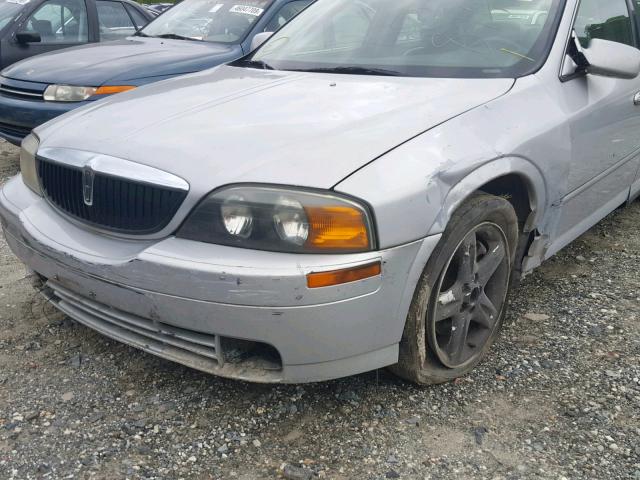 1LNHM86S4YY910774 - 2000 LINCOLN LS SILVER photo 9