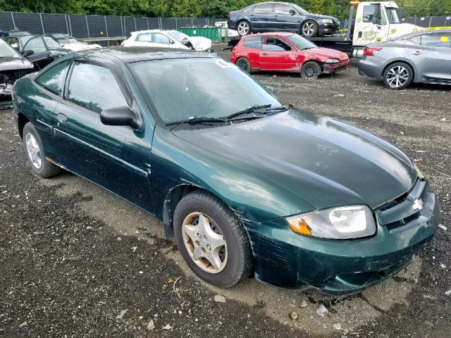 1G1JC12F037276153 - 2003 CHEVROLET CAVALIER GREEN photo 1