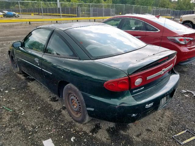 1G1JC12F037276153 - 2003 CHEVROLET CAVALIER GREEN photo 3