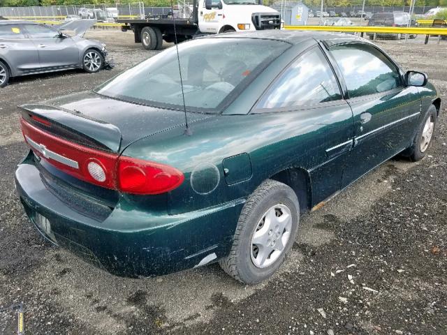 1G1JC12F037276153 - 2003 CHEVROLET CAVALIER GREEN photo 4