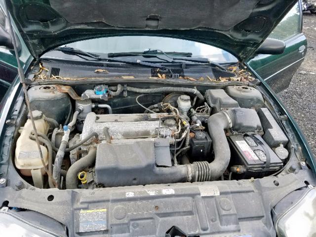 1G1JC12F037276153 - 2003 CHEVROLET CAVALIER GREEN photo 7