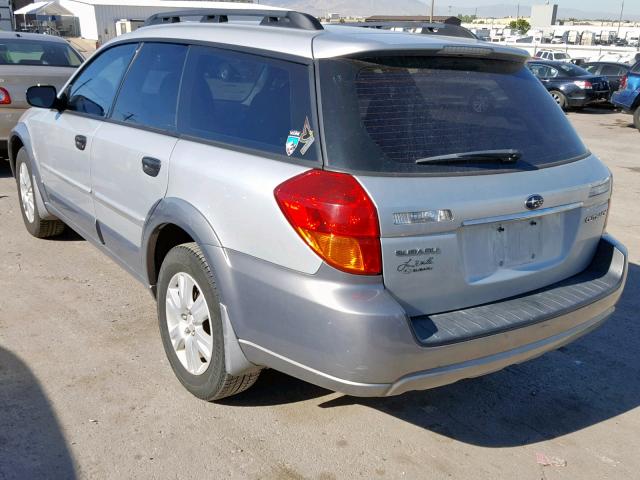 4S4BP61C357364407 - 2005 SUBARU LEGACY OUT SILVER photo 3