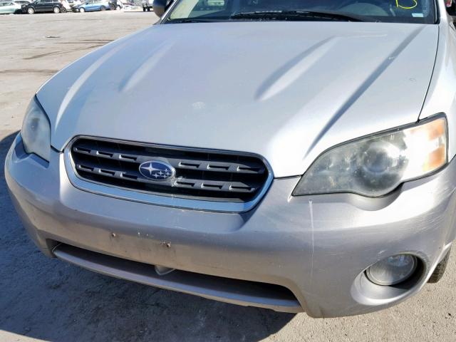 4S4BP61C357364407 - 2005 SUBARU LEGACY OUT SILVER photo 9