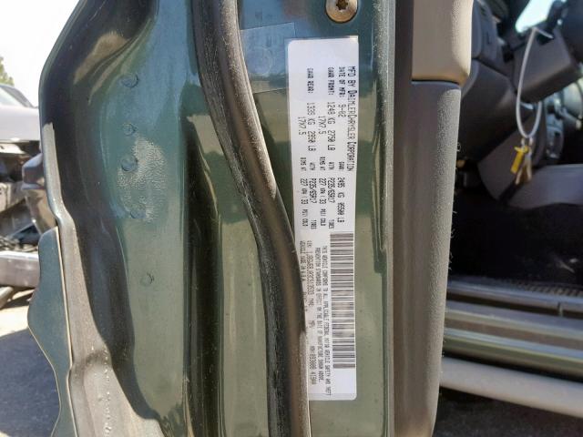 1J8GW68J03C513533 - 2003 JEEP GRAND CHER GREEN photo 10