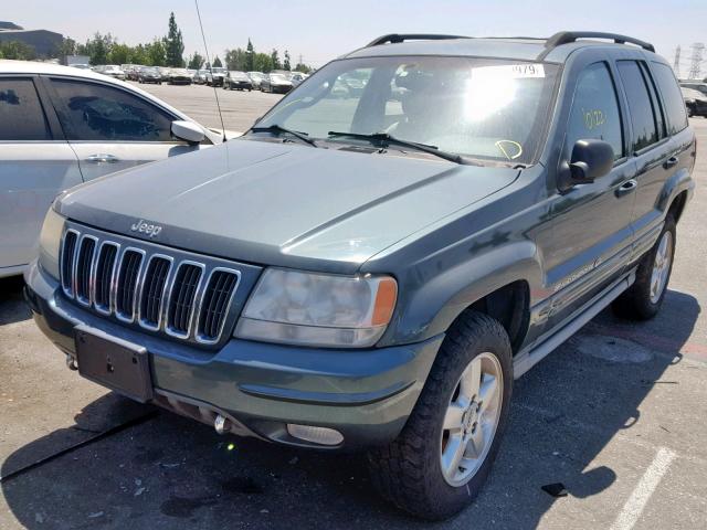 1J8GW68J03C513533 - 2003 JEEP GRAND CHER GREEN photo 2