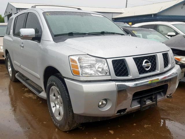 5N1AA08B74N701095 - 2004 NISSAN ARMADA SE SILVER photo 1