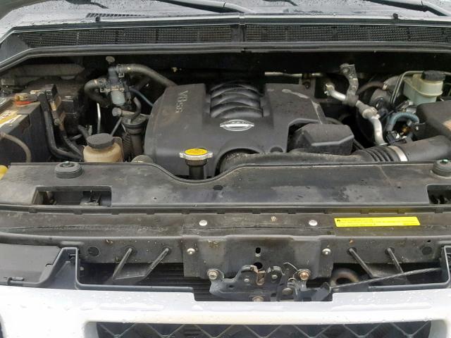 5N1AA08B74N701095 - 2004 NISSAN ARMADA SE SILVER photo 7