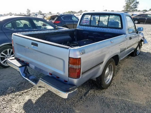 JT4RN81A9M0065787 - 1991 TOYOTA PICKUP 1/2 GRAY photo 4