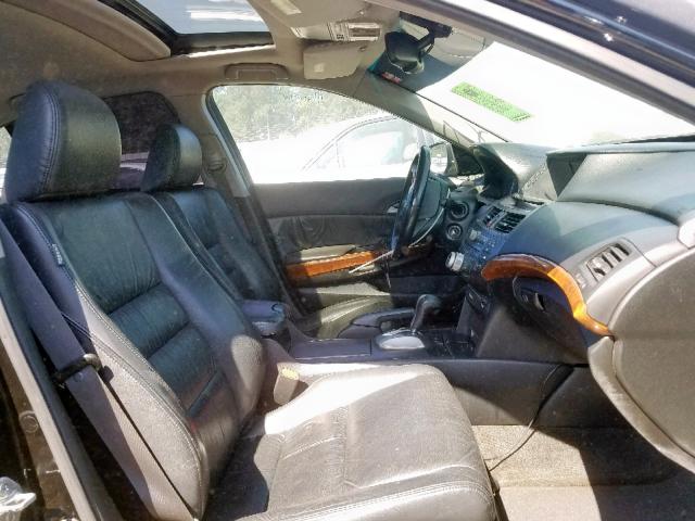 1HGCP3F85BA013784 - 2011 HONDA ACCORD EXL BLACK photo 5