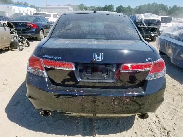 1HGCP3F85BA013784 - 2011 HONDA ACCORD EXL BLACK photo 9