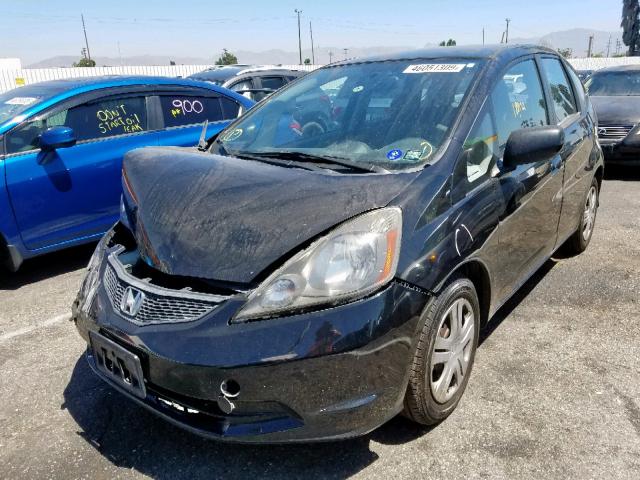 JHMGE8H20AC039397 - 2010 HONDA FIT BLACK photo 2