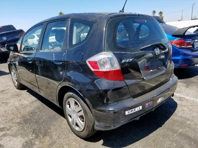 JHMGE8H20AC039397 - 2010 HONDA FIT BLACK photo 3