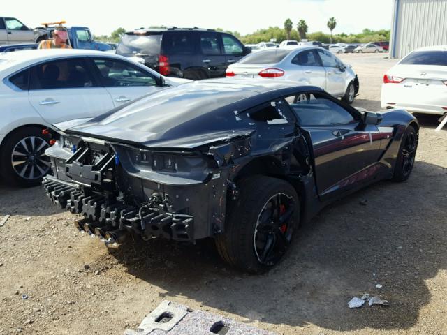 1G1YB2D70H5124213 - 2017 CHEVROLET CORVETTE S CHARCOAL photo 4