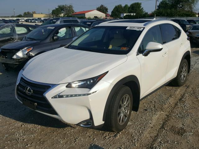 JTJBARBZ7G2055191 - 2016 LEXUS NX 200T WHITE photo 2