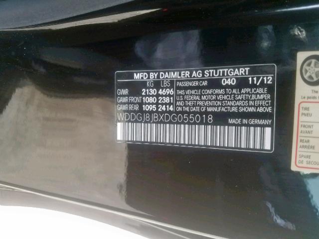 WDDGJ8JBXDG055018 - 2013 MERCEDES-BENZ C 350 4MAT BLACK photo 10