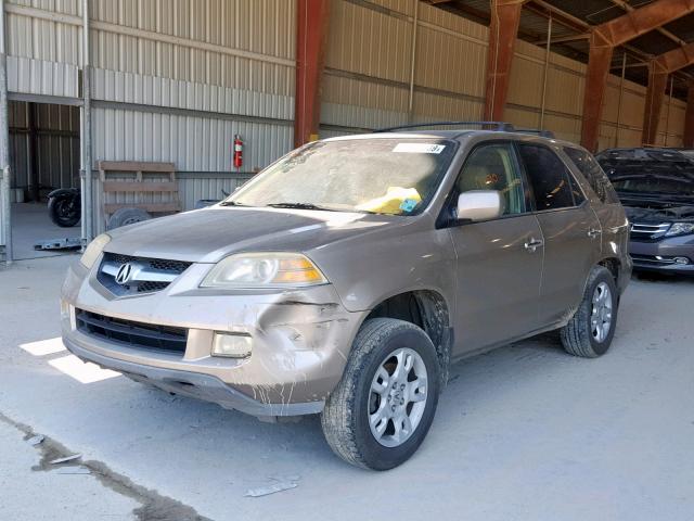 2HNYD18614H551586 - 2004 ACURA MDX TOURIN TAN photo 2