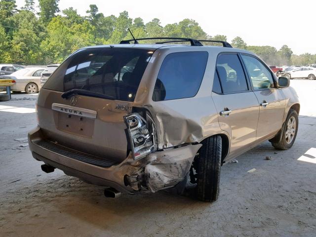 2HNYD18614H551586 - 2004 ACURA MDX TOURIN TAN photo 4