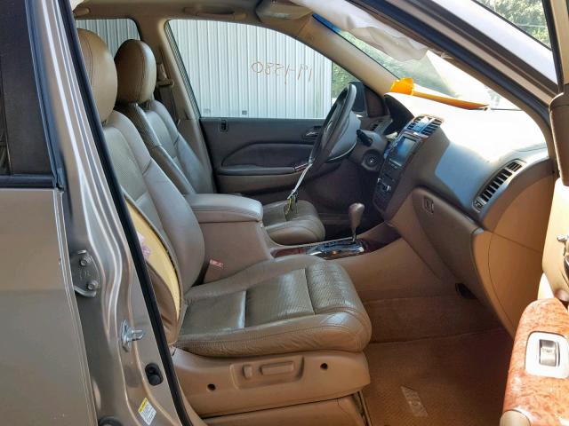 2HNYD18614H551586 - 2004 ACURA MDX TOURIN TAN photo 5