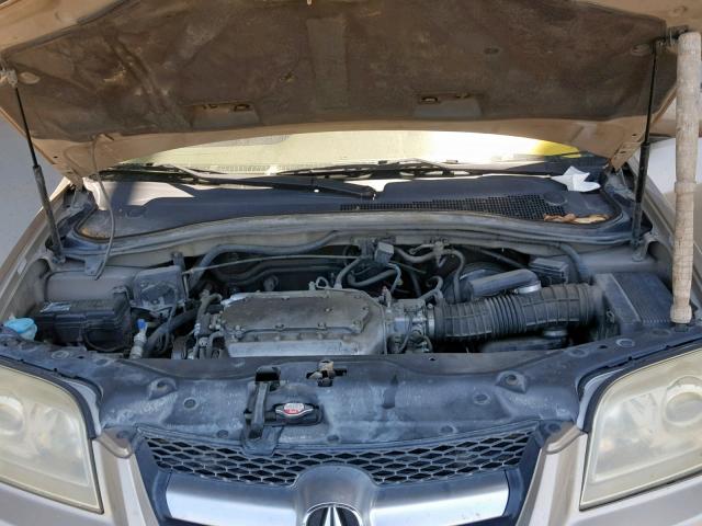 2HNYD18614H551586 - 2004 ACURA MDX TOURIN TAN photo 7