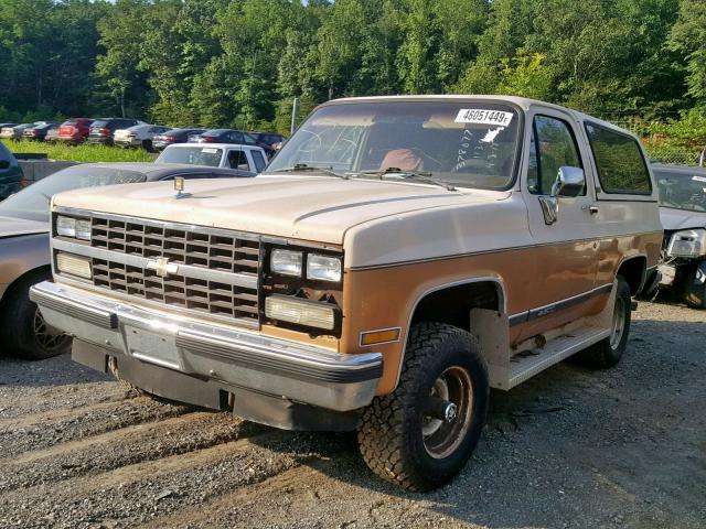 1GNEV18K0LF132591 - 1990 CHEVROLET BLAZER V10 TAN photo 2