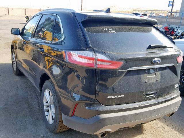 2FMPK4J94KBC24446 - 2019 FORD EDGE SEL BLACK photo 3