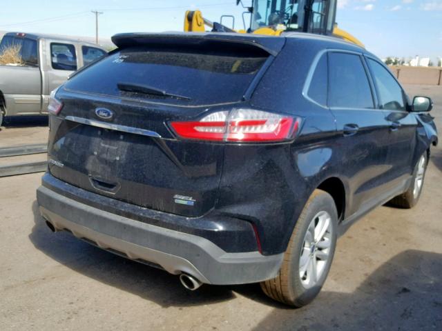 2FMPK4J94KBC24446 - 2019 FORD EDGE SEL BLACK photo 4