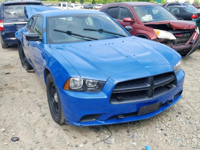 2C3CDXAT6EH218941 - 2014 DODGE CHARGER PO BLUE photo 1