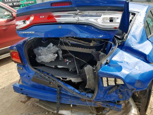 2C3CDXAT6EH218941 - 2014 DODGE CHARGER PO BLUE photo 9