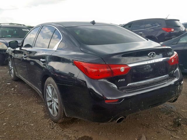 JN1BV7AR4EM680066 - 2014 INFINITI Q50 BASE BLACK photo 3