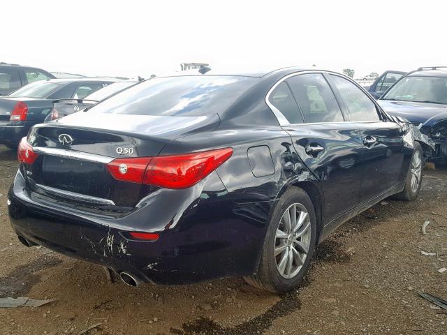 JN1BV7AR4EM680066 - 2014 INFINITI Q50 BASE BLACK photo 4